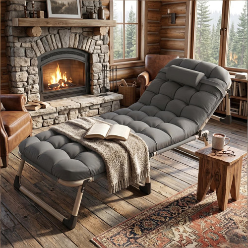 Folding chaise lounge bed - chaise,